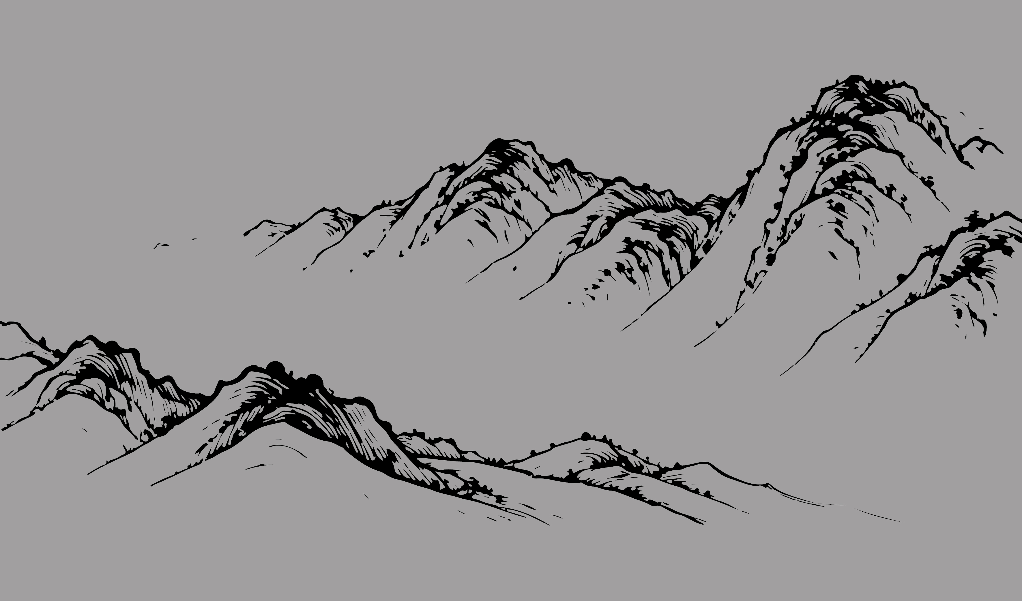 山插画